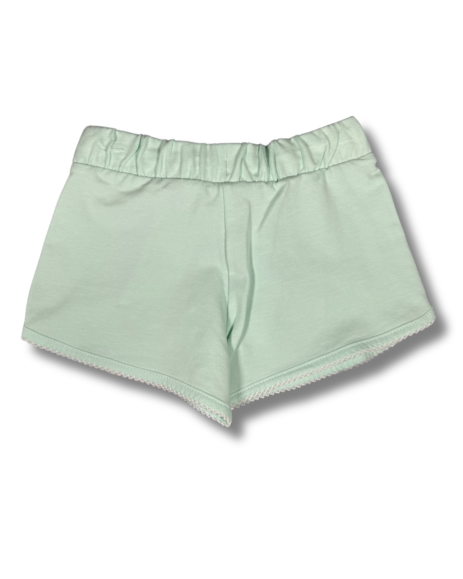 Shorts bambina verde menta con ricamo ananas – Blue Seven