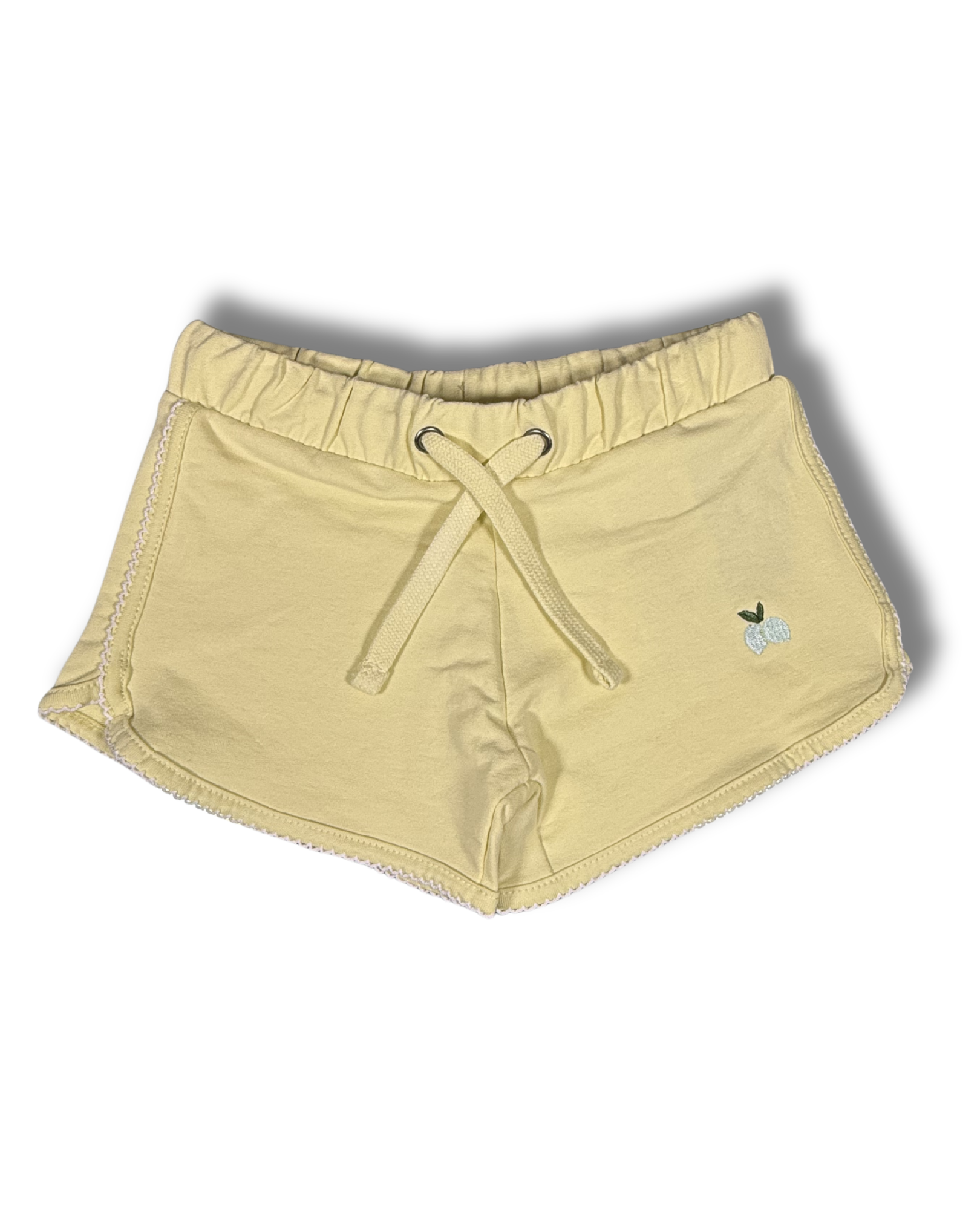 Shorts bambina gialli con ricamo – Blue Seven