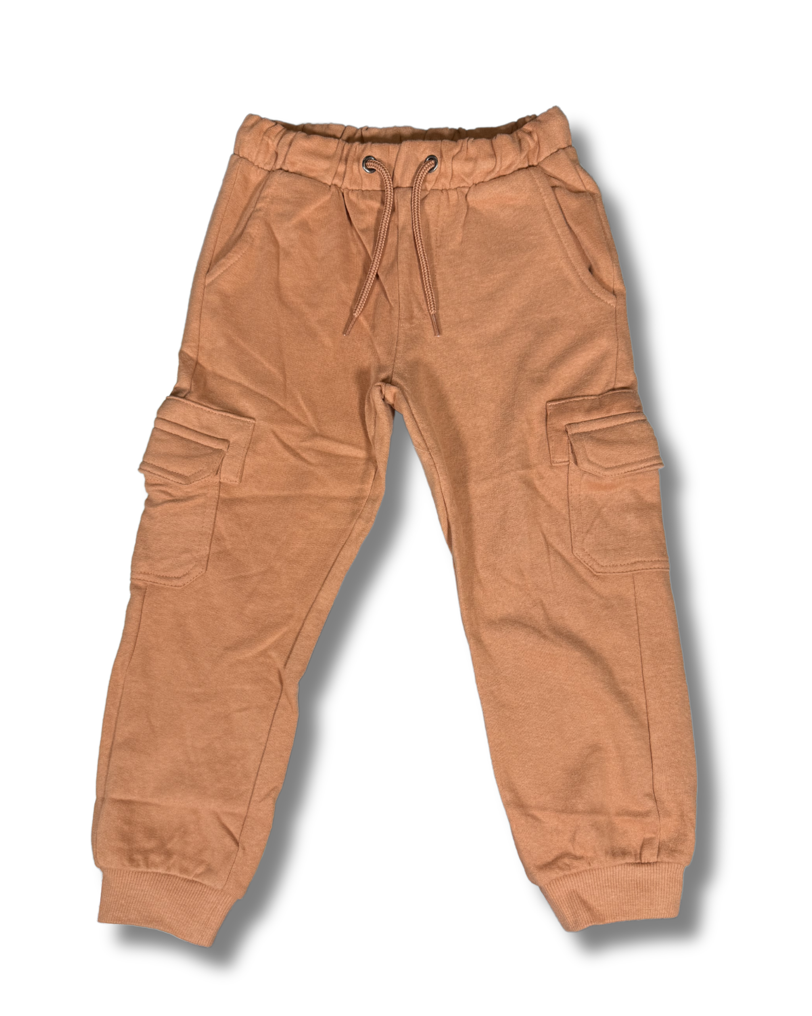 Pantaloni jogger bambino arancio con tasche cargo – Blue Seven