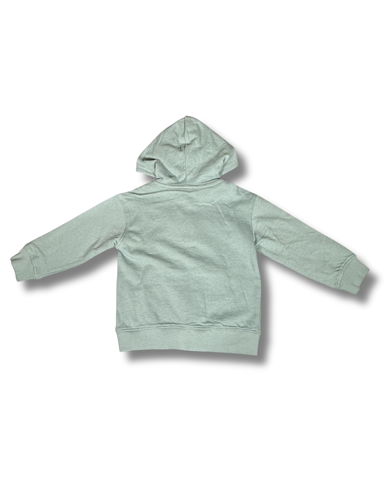 Felpa Bambino con Zip e Cappuccio Stampa Dinosauro Verde