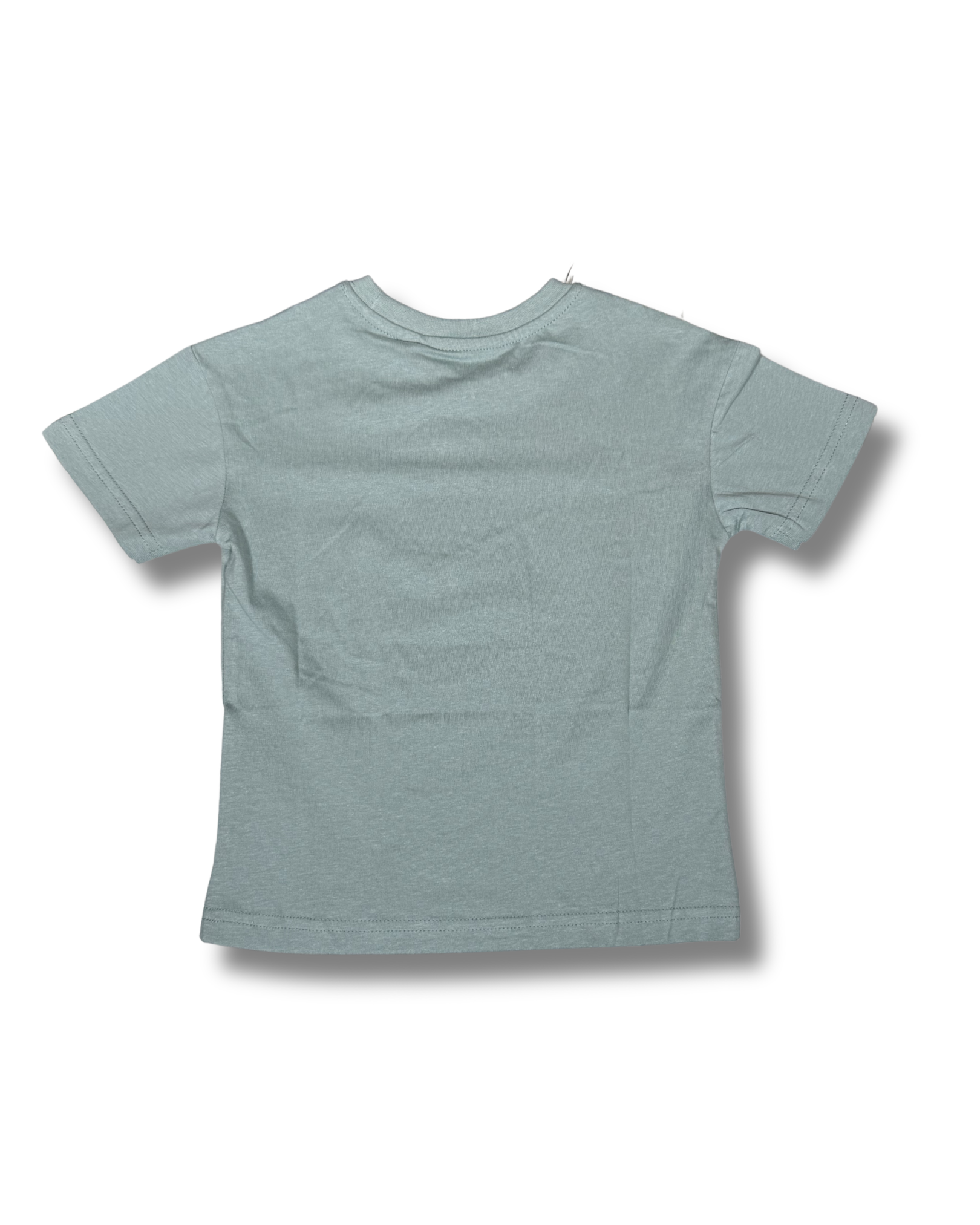 T-shirt Bambino Verde con Stampa Dinosauro sul Monopattino