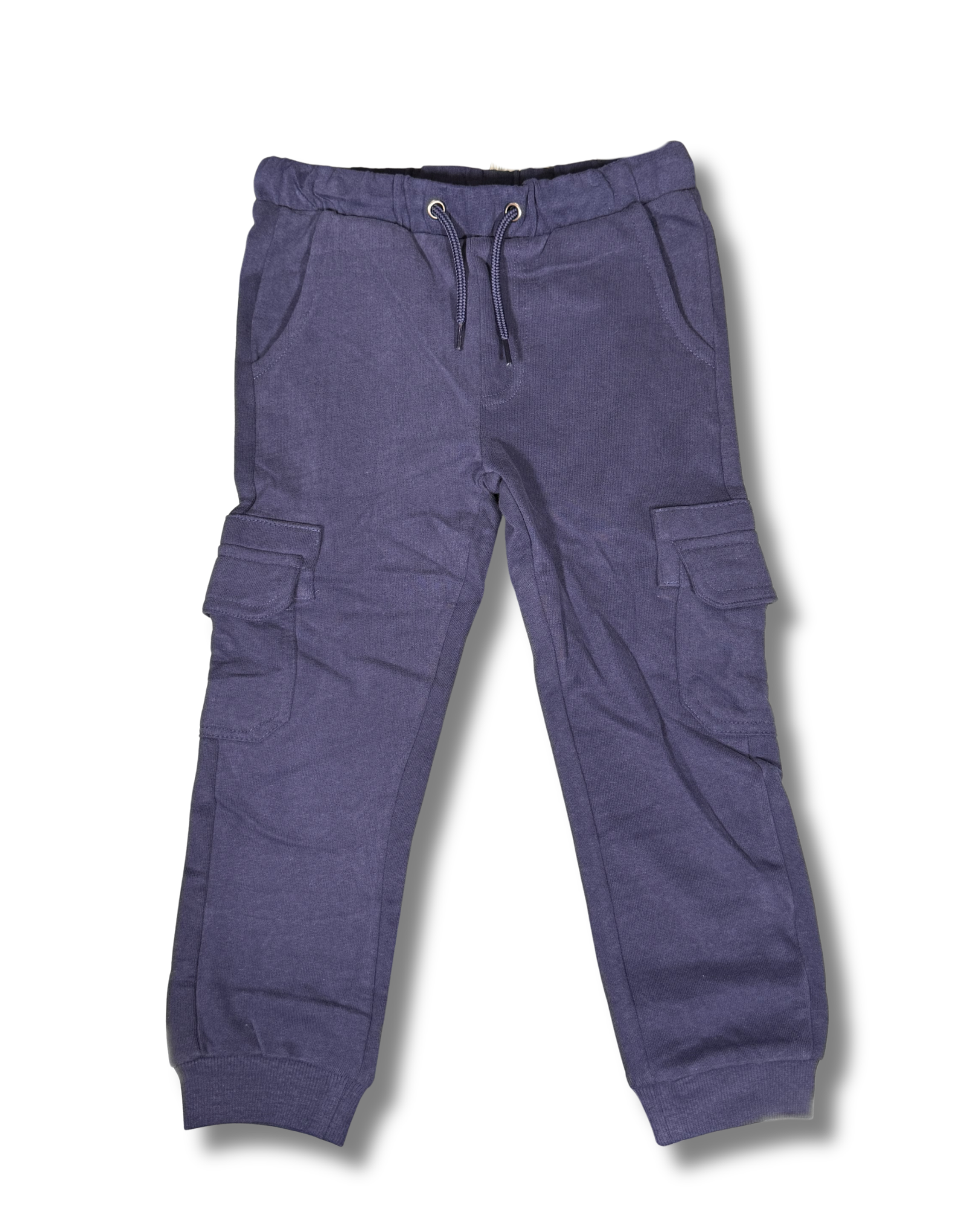 Pantaloni Cargo Jogger Bambino Blu con Tasche Laterali