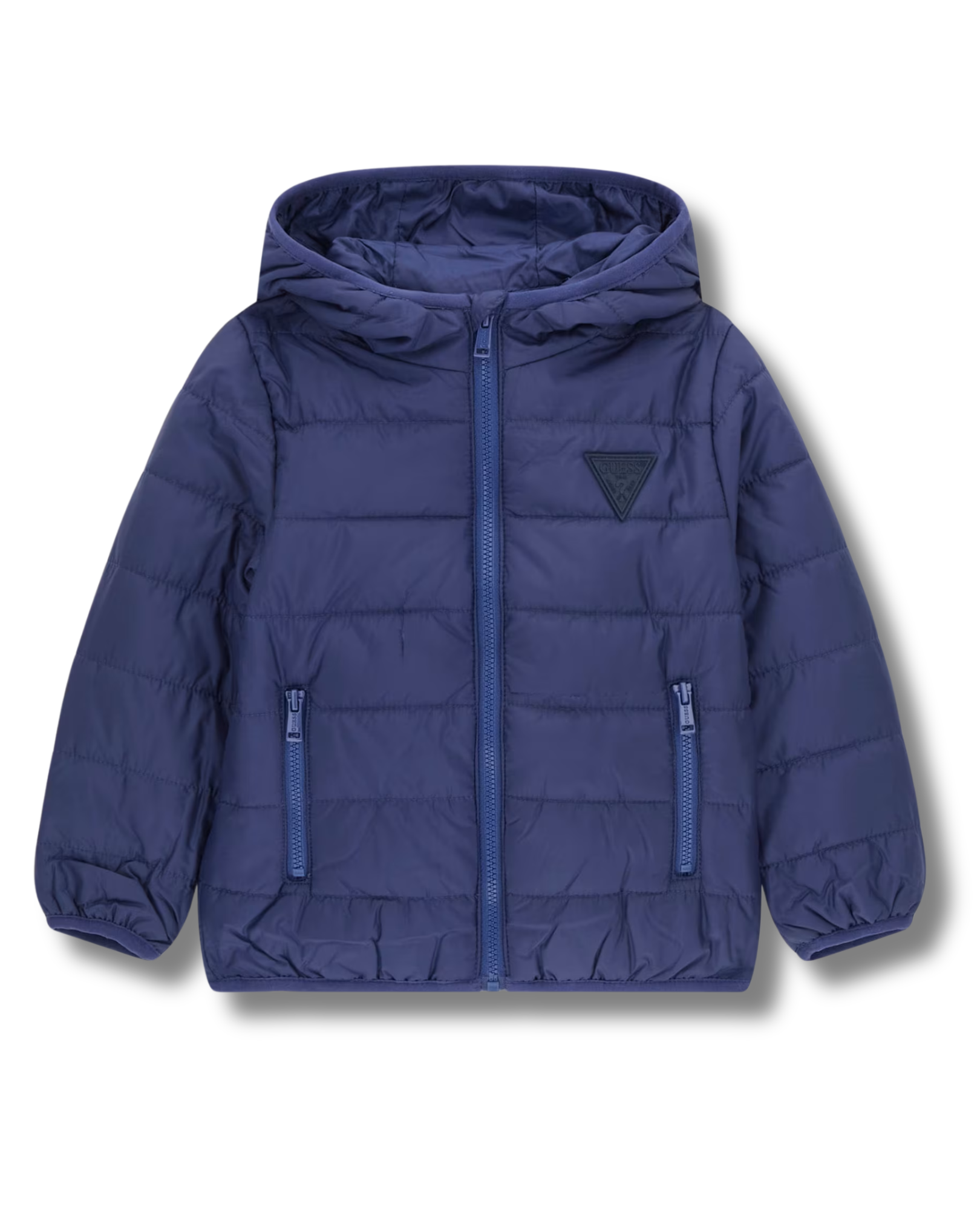 Piumino 100g bambino/a Guess blu trapuntato con cappuccio