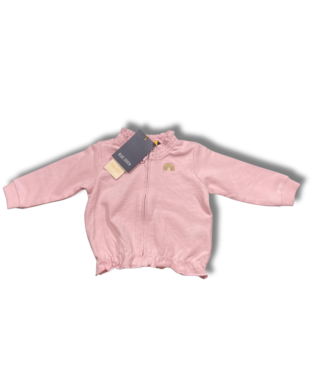 Completo bambina rosa Blue Seven 2 pezzi felpa + pantalone