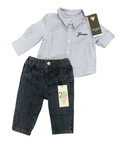 Completo neonato Guess camicia + jeans