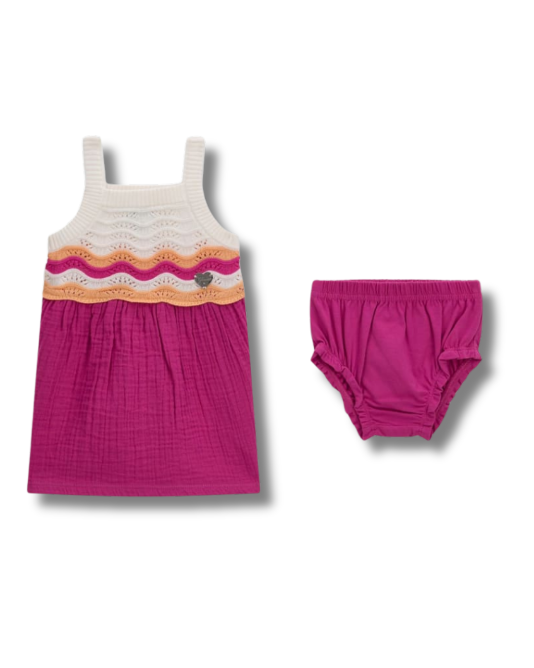Set Vestitino Guess Neonata con Culotte Coordinata