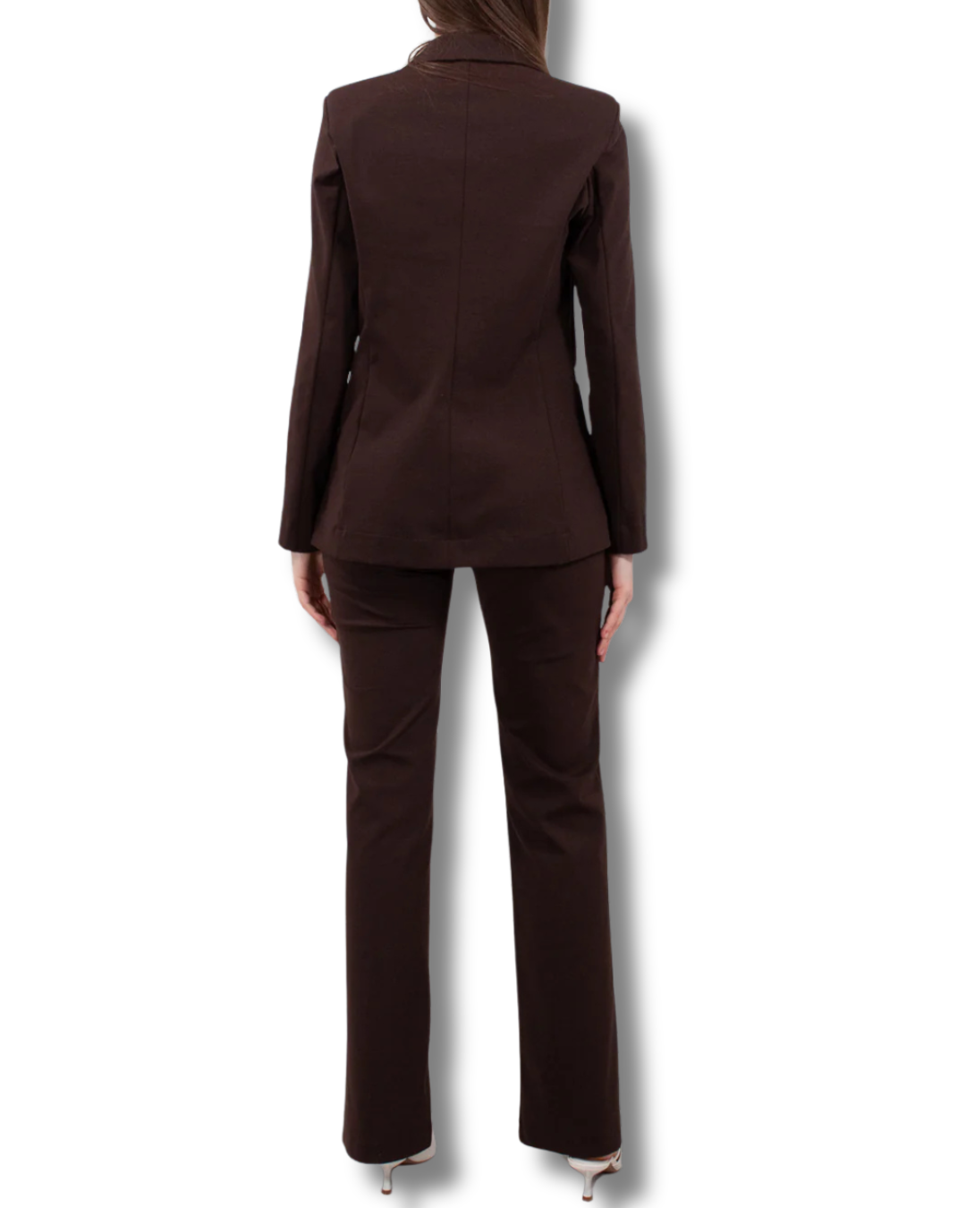 Completo Donna Punto Milano con Blazer e Pantalone Palazzo – Marrone