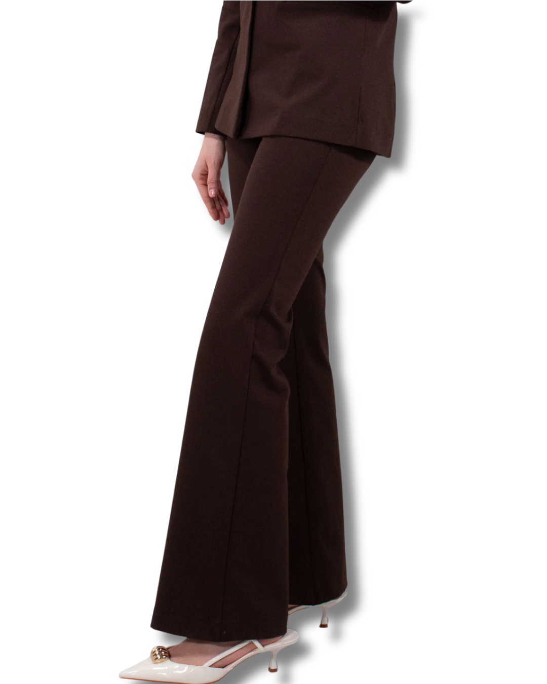 Completo Donna Punto Milano con Blazer e Pantalone Palazzo – Marrone