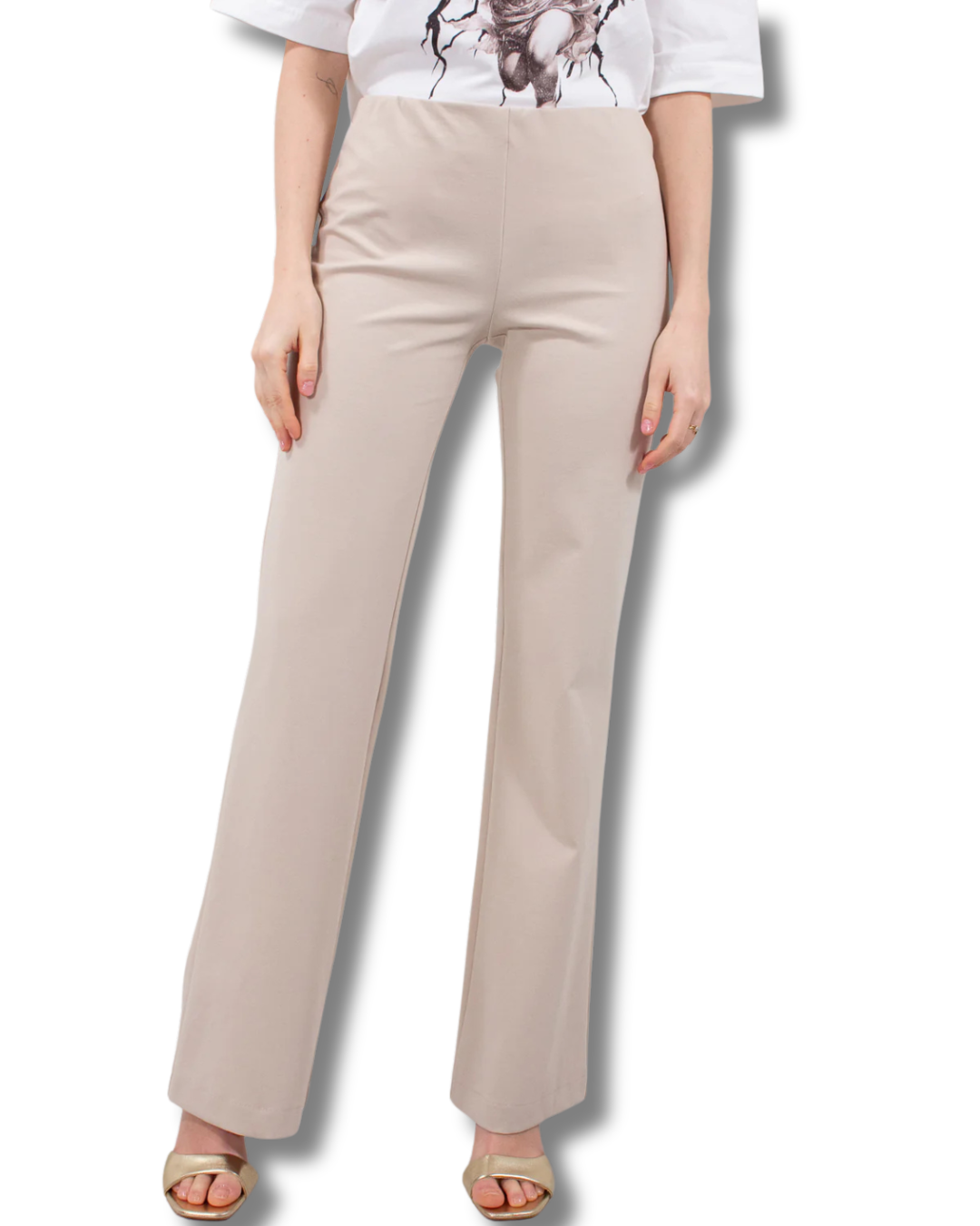 Completo Donna Punto Milano con Blazer e Pantalone Palazzo – Beige