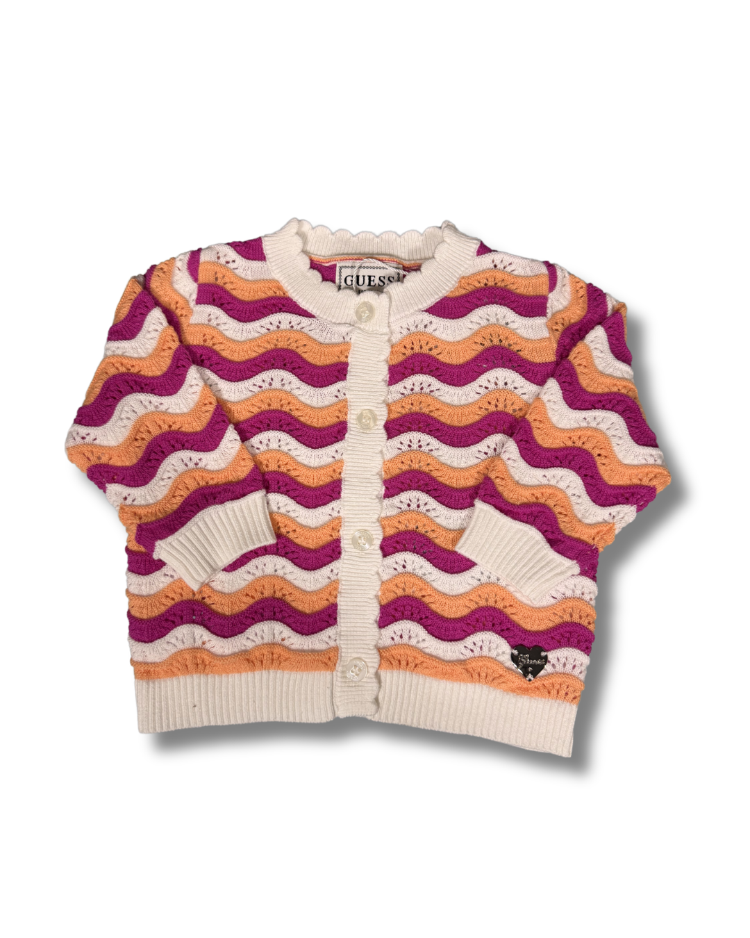 Cardigan Guess Neonata in Maglia Multicolor